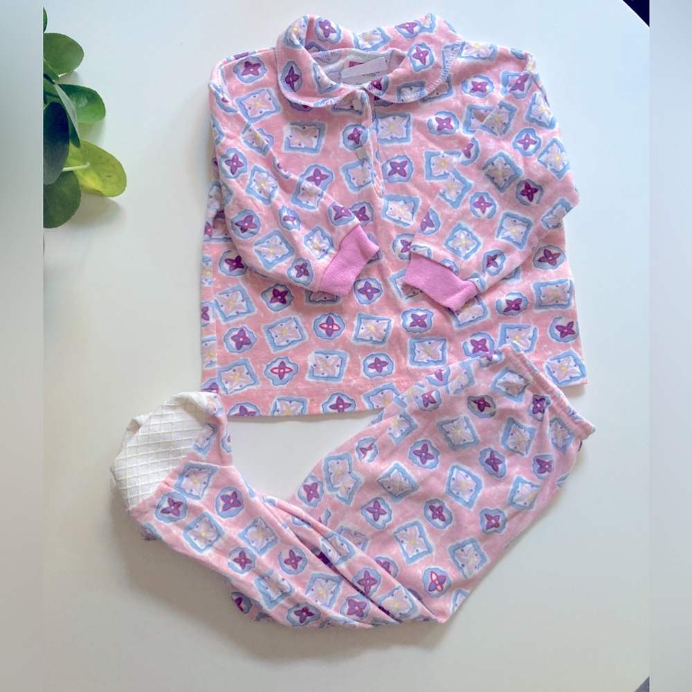 Sears Kids Vintage 90s Pajama Set 26 pounds / 12 - 18 Months Baby Girl Pajamas